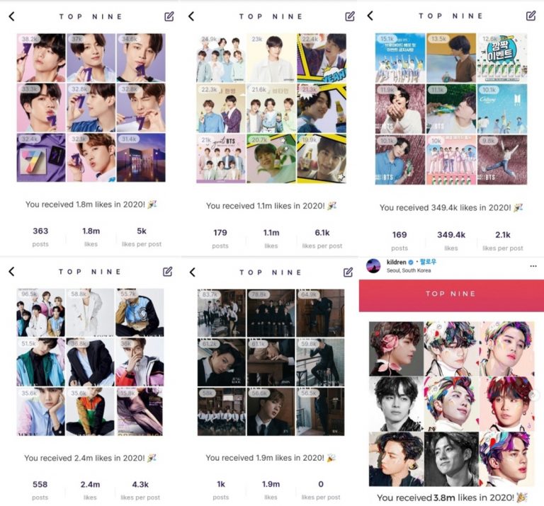 ‘SNS 절대강자’ 방탄소년단 뷔, 2020 인스타그램 ‘베스트 9’ 휩쓸어! ‘SNS 절대강자’ 방탄소년단 뷔, 2020 인스타그램 ‘베스트 9’ 휩쓸어!