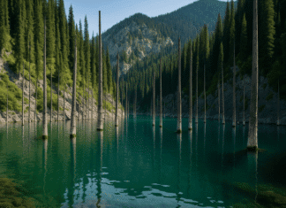 카인디 호수, 물속에 남은 숲의 시간