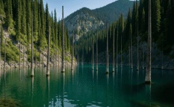 카인디 호수, 물속에 남은 숲의 시간