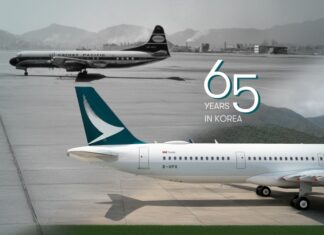 캐세이퍼시픽항공, 한국 취항 65주년 기념 프로모션 진행