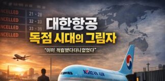 대한항공 독점 시대의 그림자①