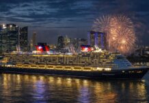 디즈니 크루즈 첫 아시아 모항 싱가포르…‘디즈니 어드벤처’ 명명식 개최