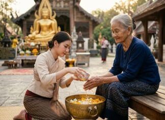 세계적인 물축제 송크란의 계절이다…송크란은 전통의 새해맞이 의례