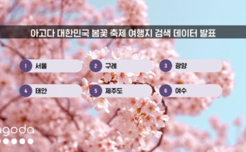 아고다, 대한민국 봄꽃 축제 여행지 검색 데이터 발표