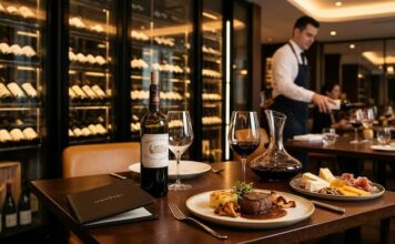 도심 속 ‘그랑 크뤼’의 향연… 노보텔 서울 동대문 호텔 & 레지던스, F&B 장벽 허물고 와인 저널리즘에 도전하다 노보텔 동대문 호텔 그랑 크뤼 와인 프로모션 5대 샤또 샤또 마고 페어링 다이닝 이미지